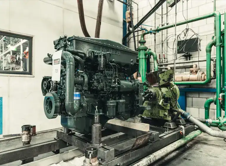 Überholte Busmotoren