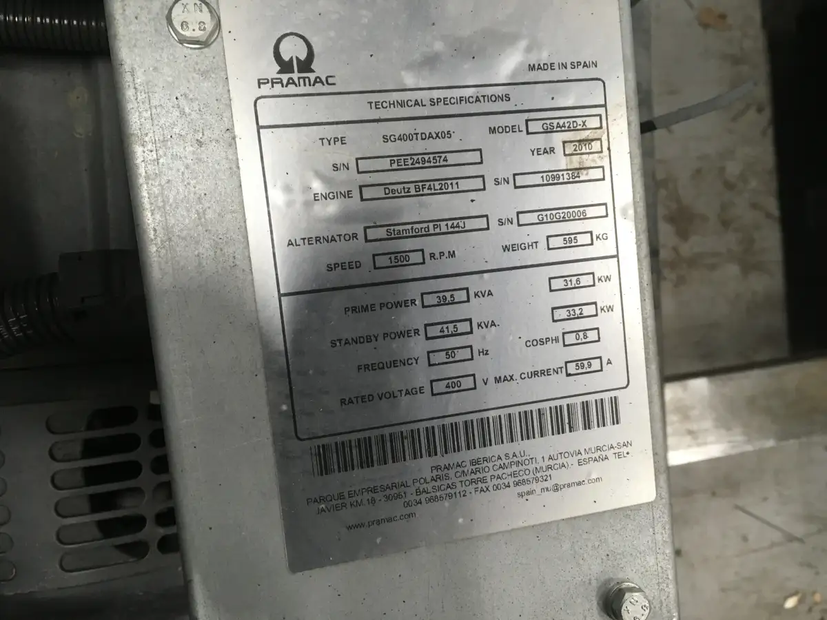 DEUTZ BF4L2011 GENERATOR 40KVA NEU – Bild 7