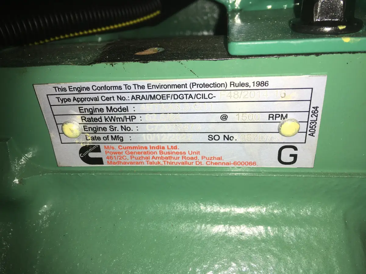 CUMMINS 4BTAA3.3-G11 GÉNÉRATEUR 50KVA NEUF - Image 7