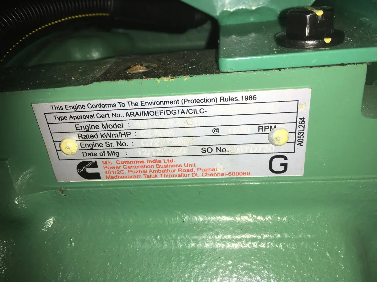 CUMMINS 4BTAA3.3-G11 GÉNÉRATEUR 50KVA NEUF - Image 6