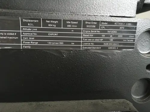 CUMMINS 6CTA 8.3 CPL3672 НОВЫЙ - Миниатюра 6