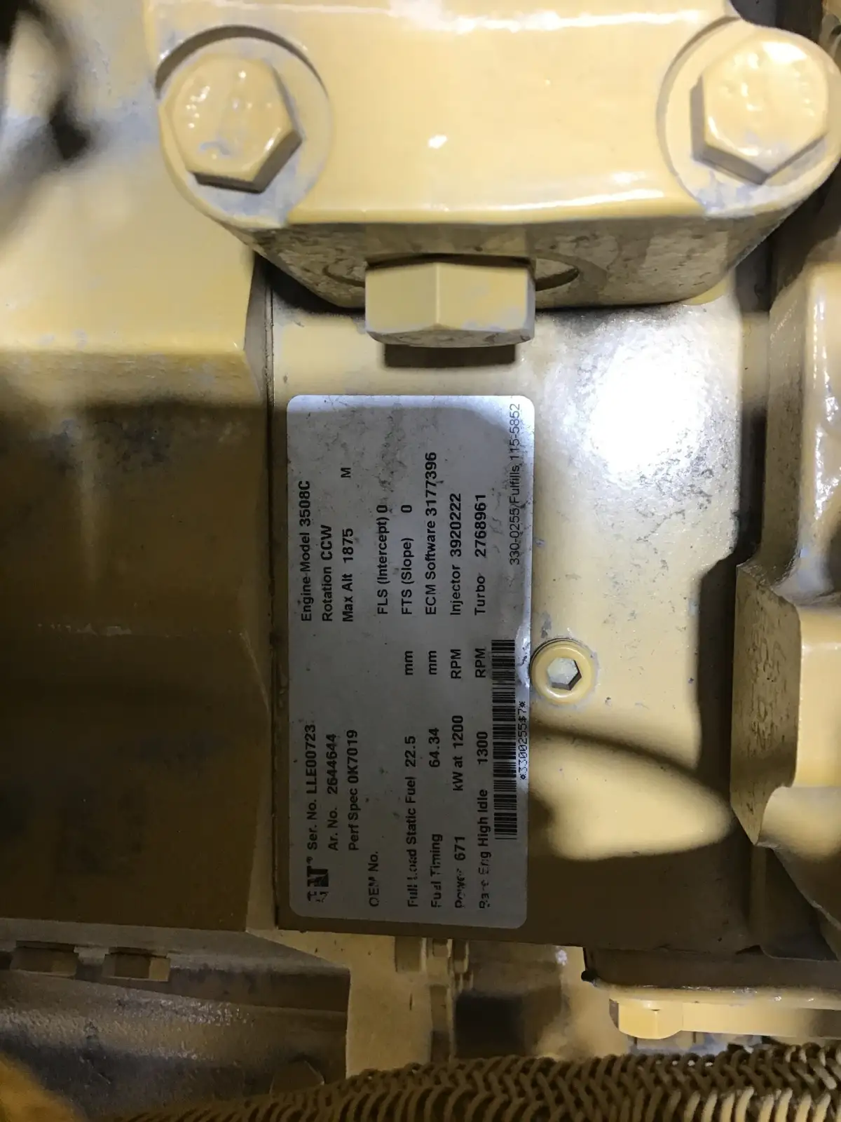 CATERPILLAR 3508C LLE-2644644 NEUF - Image 7