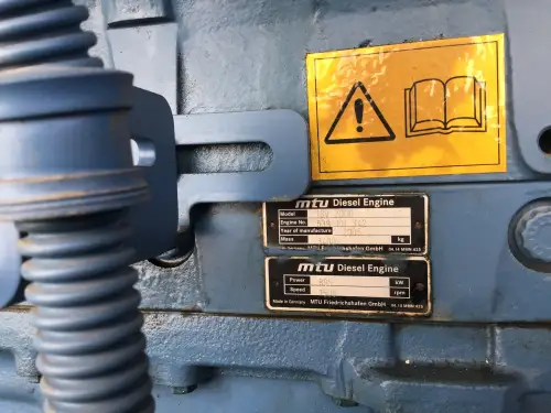 GENERADOR MTU 18V2000 1025 KVA USADO - Imagen miniatura 6