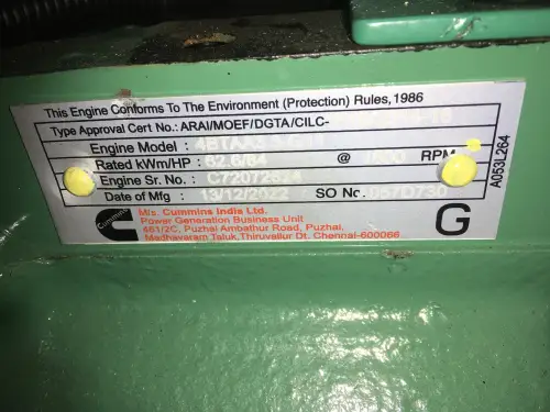 CUMMINS 4BTAA3.3-G11 GÉNÉRATEUR 50KVA NEUF - Miniature 5