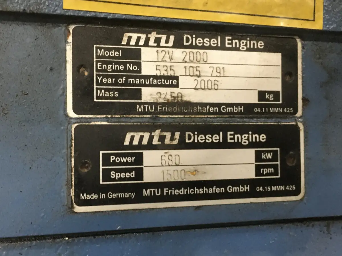 MTU 12V2000 USADO - Imagen 6