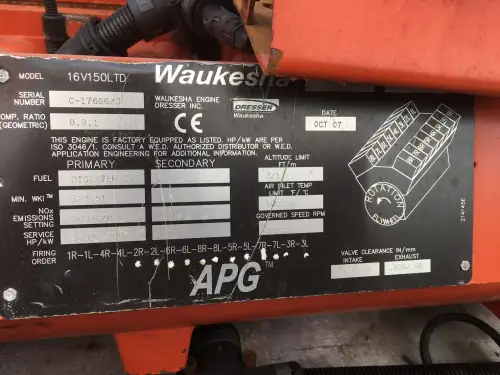 WAUKESHA 16V150LTD GENERATOR 1650KVA GEBRAUCHT – Vorschaubild 6
