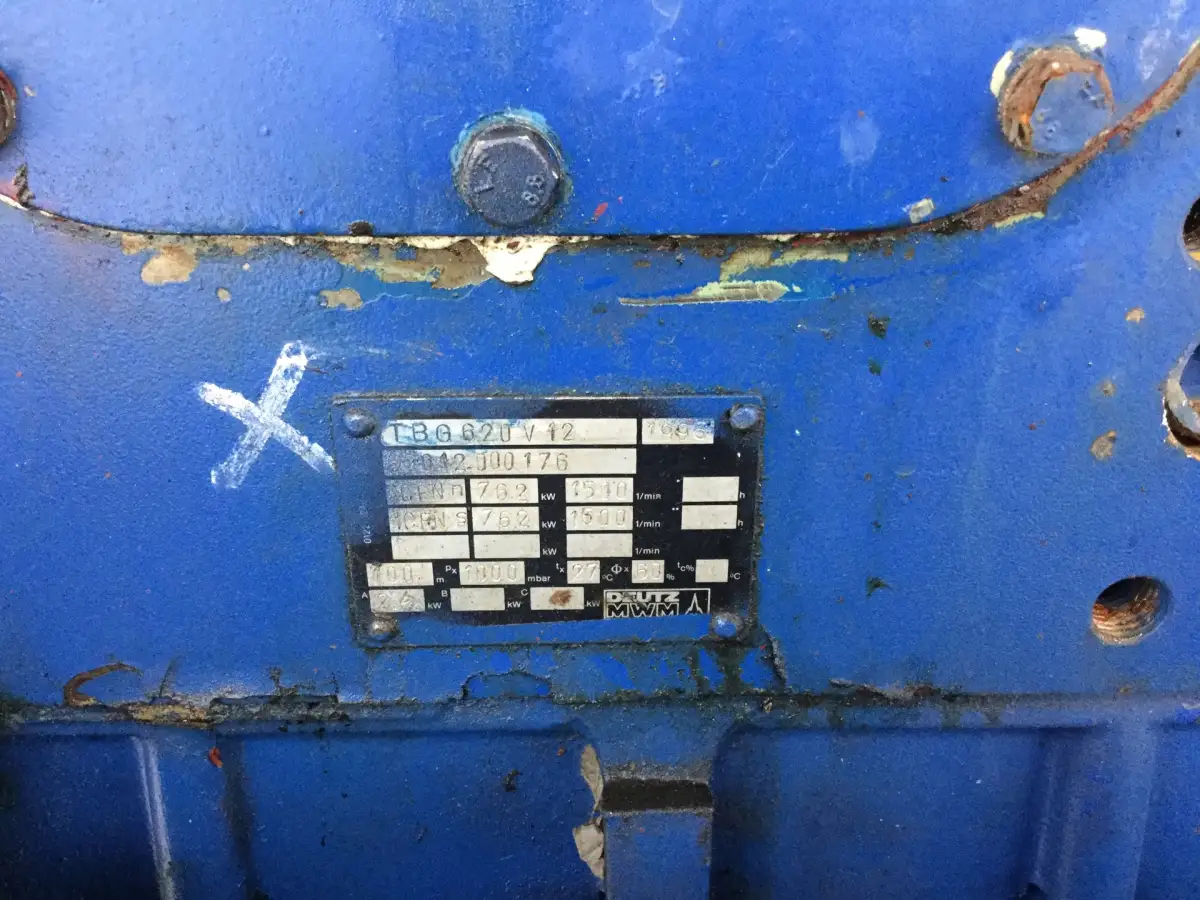 GENERADOR MWM TBG620V12 738KVA USADO - Imagen 3