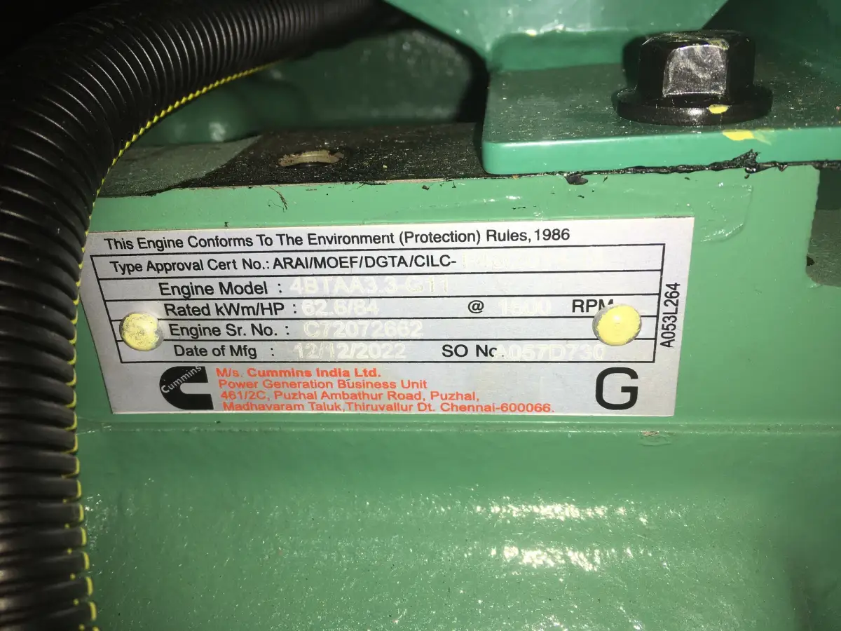 CUMMINS 4BTAA3.3-G11 ГЕНЕРАТОР 50KVA НОВЫЙ - Фото 7