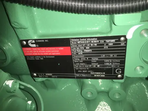 CUMMINS 4BTAA3.3-G11 GENERATOR 50KVA NUEVO - Imagen miniatura 9