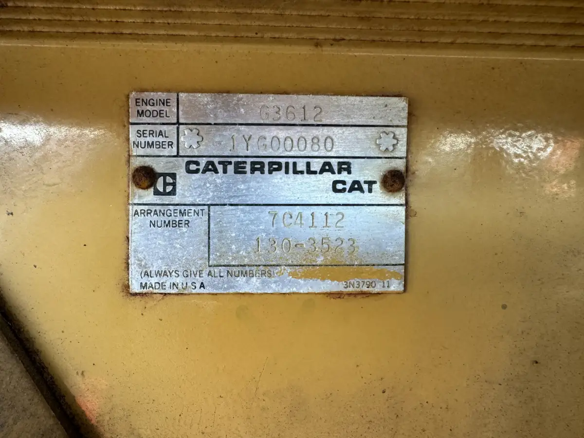 CATERPILLAR G3612 ГЕНЕРАТОР 3256KVA 1YG-1303523 БУ - Фото 5