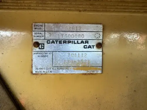 CATERPILLAR G3612 ГЕНЕРАТОР 3256KVA 1YG-1303523 БУ - Миниатюра 5
