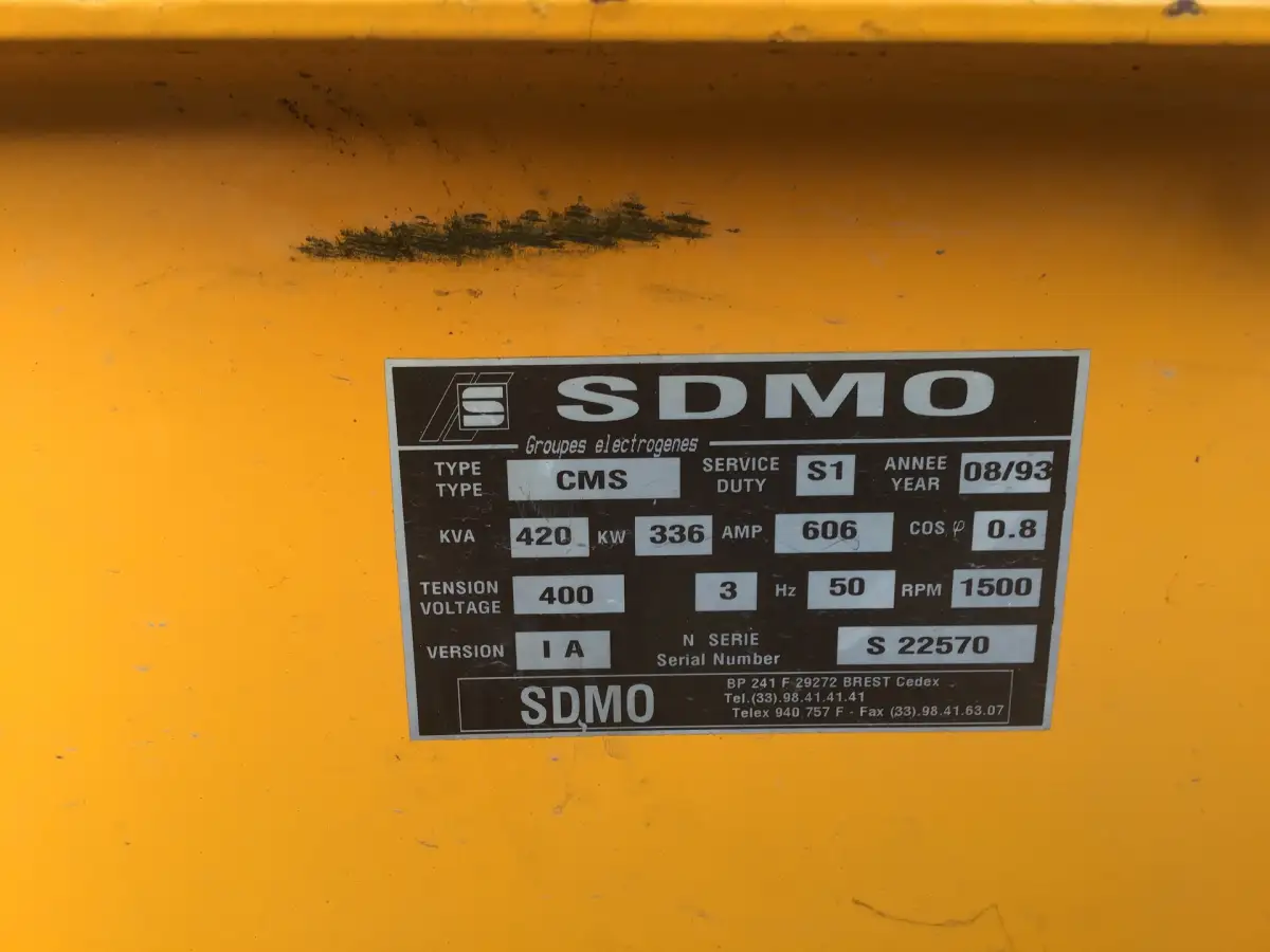 SDMO A50L6 GENERATOR 420KVA USED - Picture 7