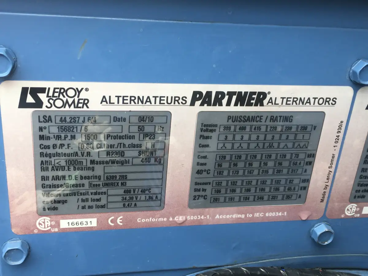 JOHN DEERE 6068TF220 GENERATOR 120 KVA GEBRUIKT - Afbeelding 6