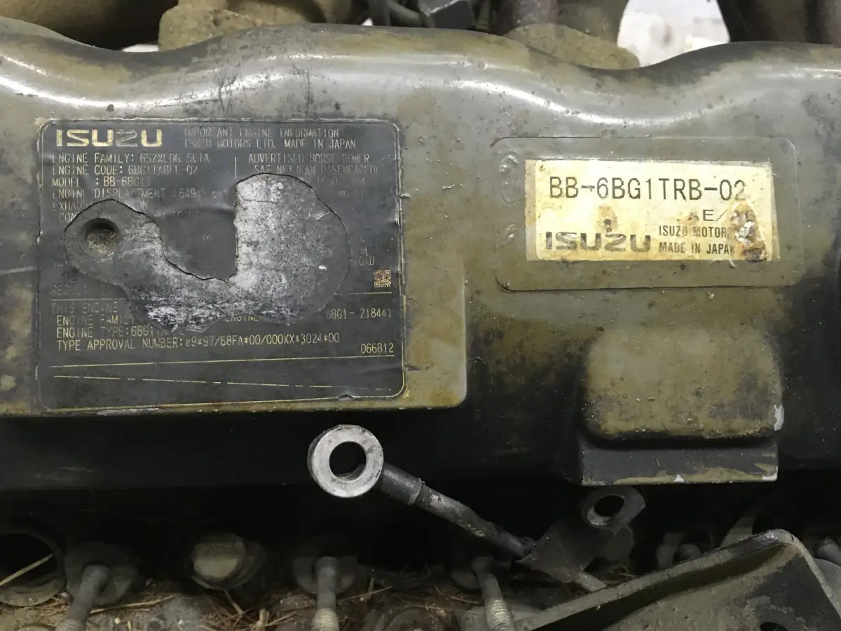 ISUZU 6BG1TRB-02 USED - Picture 6