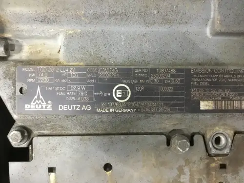 DEUTZ TCD2012L04 2V MECH. GEBRAUCHT – Vorschaubild 6