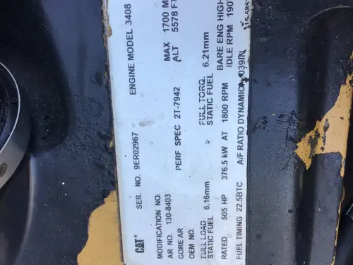 CATERPILLAR 3408C 9ER-1308403 GEBRAUCHT – Vorschaubild 5