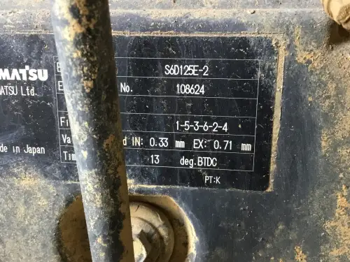 KOMATSU S6D125E-2 USED - Thumb image 6