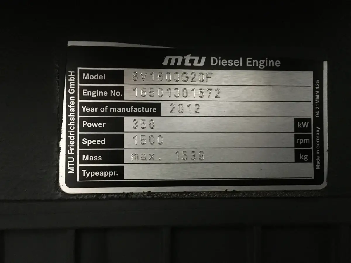 MTU 8V1600 G20F НОВЫЙ - Фото 3