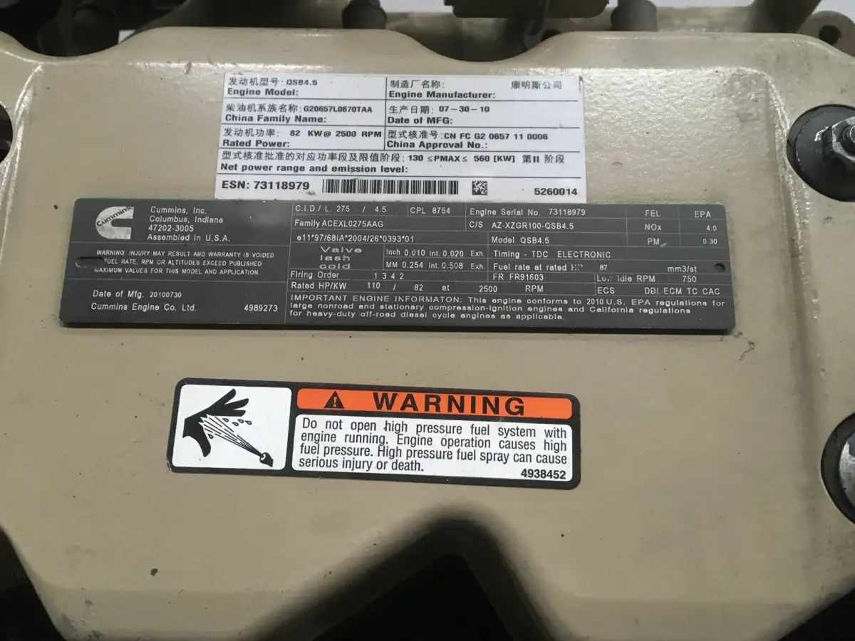 CUMMINS QSB4.5 COMMONRAIL D'OCCASION - Image 6