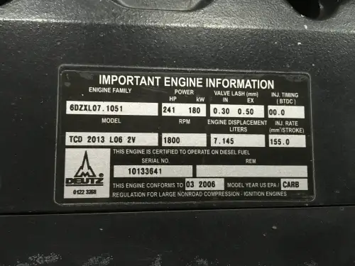 DEUTZ TCD2013L06 2V NUEVO - Imagen miniatura 7