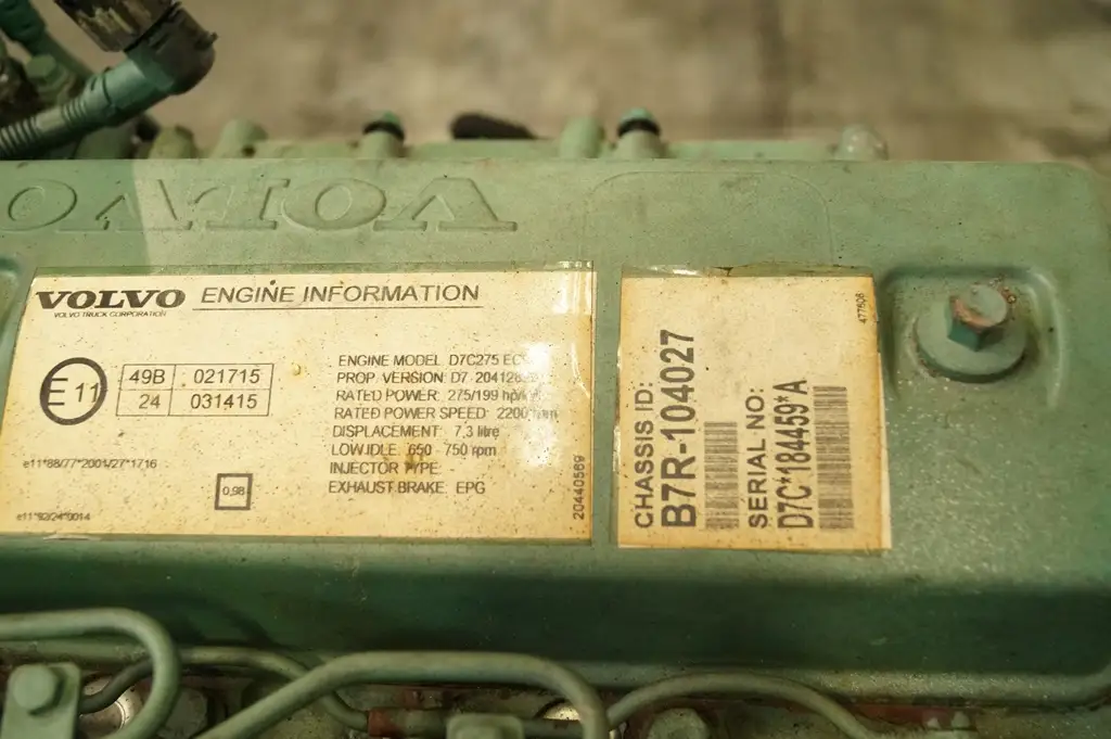 ДВИГАТЕЛЬ VOLVO D7C 275 ВОССТАНОВЛЕННЫЙ - Фото 5