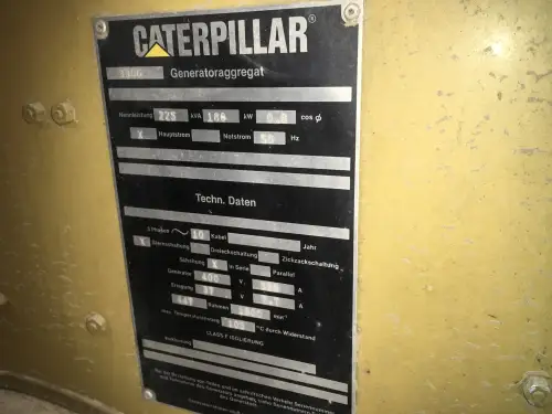 GÉNÉRATEUR CATERPILLAR 3306B 225KVA D'OCCASION - Miniature 9