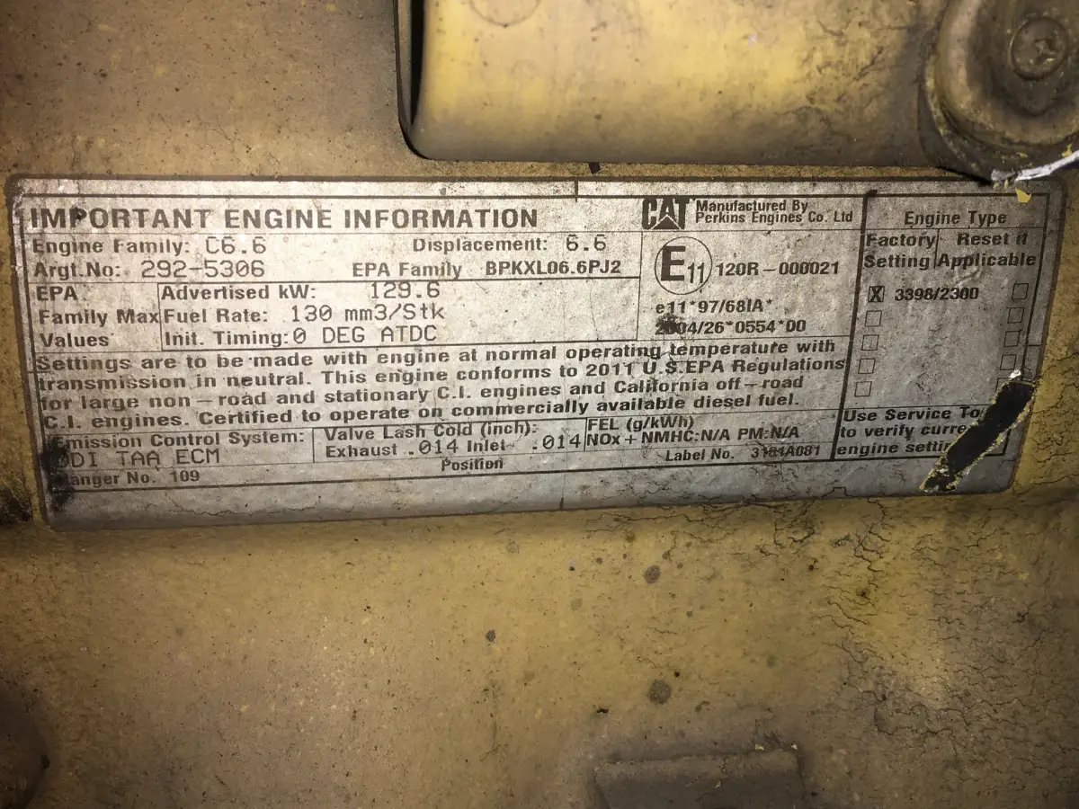 CATERPILLAR C6.6 C6E-2925306 GEBRAUCHT – Bild 6