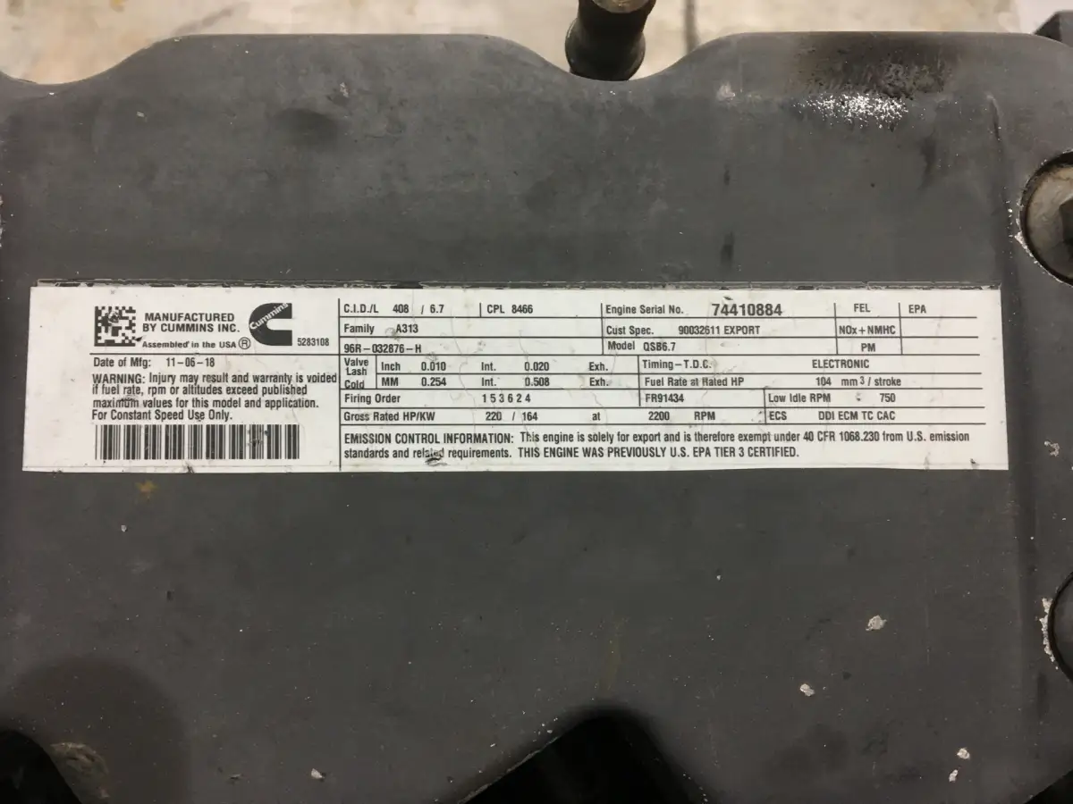 CUMMINS QSB6.7 COMMONRAIL GEBRAUCHT – Bild 6