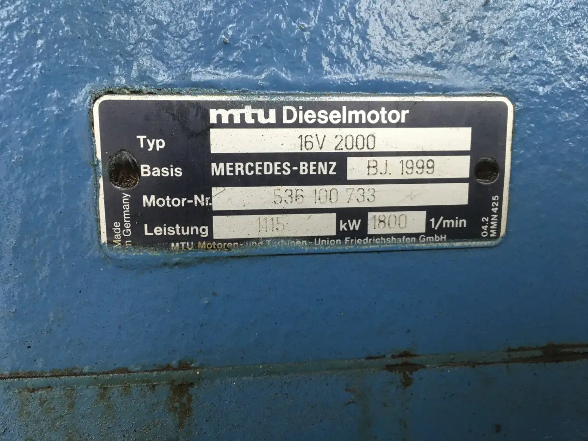 MTU 16V2000 GENERATOR 1250KVA USED - Picture 7