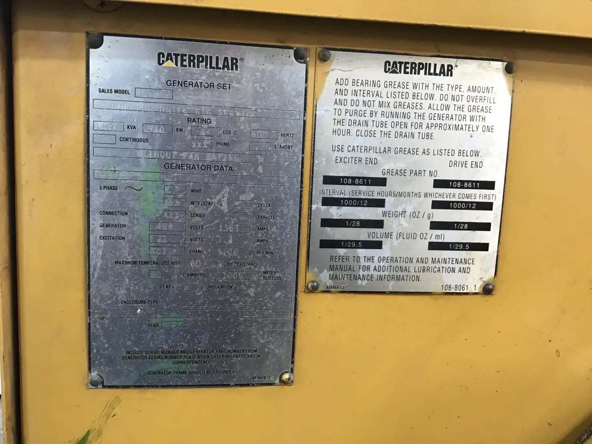 ГЕНЕРАТОР CATERPILLAR 3512-DITA 1137 KVA Б/У - Фото 9