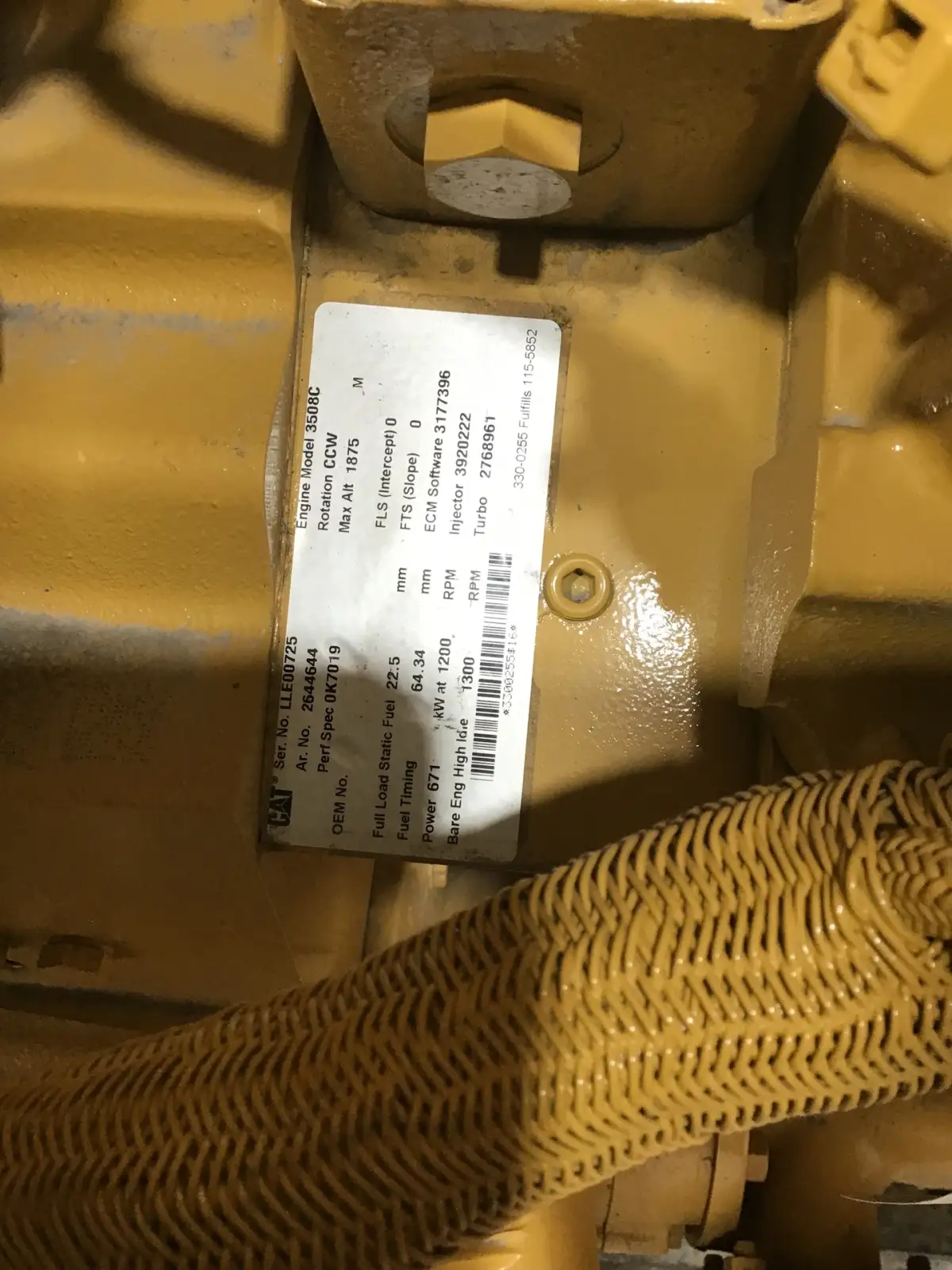 CATERPILLAR 3508C LLE-2644644 NEUF - Image 6