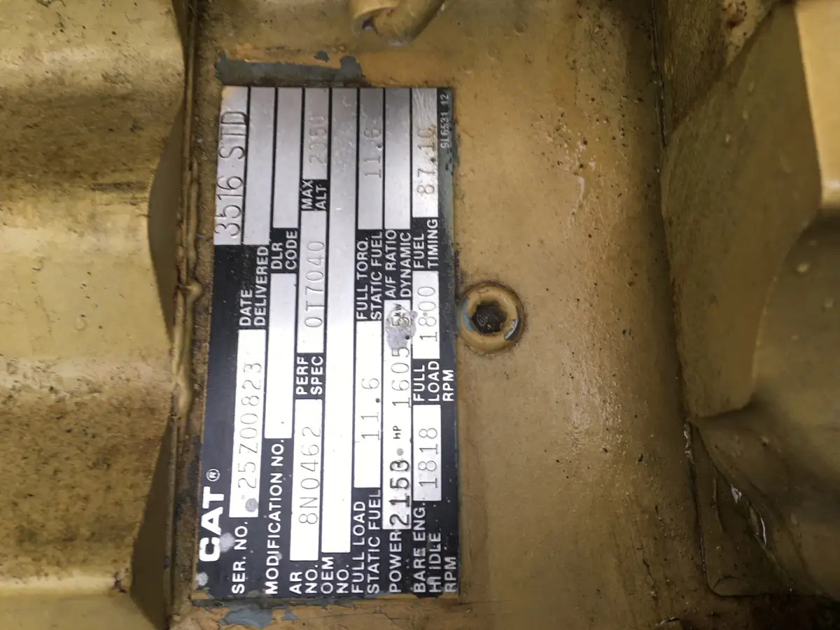 CATERPILLAR 3516 STD GENERATOR 1750KVA GEBRAUCHT – Bild 10