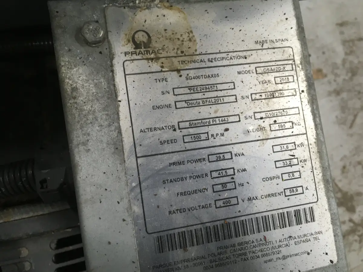 DEUTZ BF4L2011 GENERATOR 40KVA NIEUW - Afbeelding 6