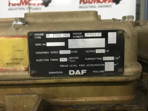 ГЕНЕРАТОР DAF DK1160MG 160KVA Б/У - Миниатюра 7