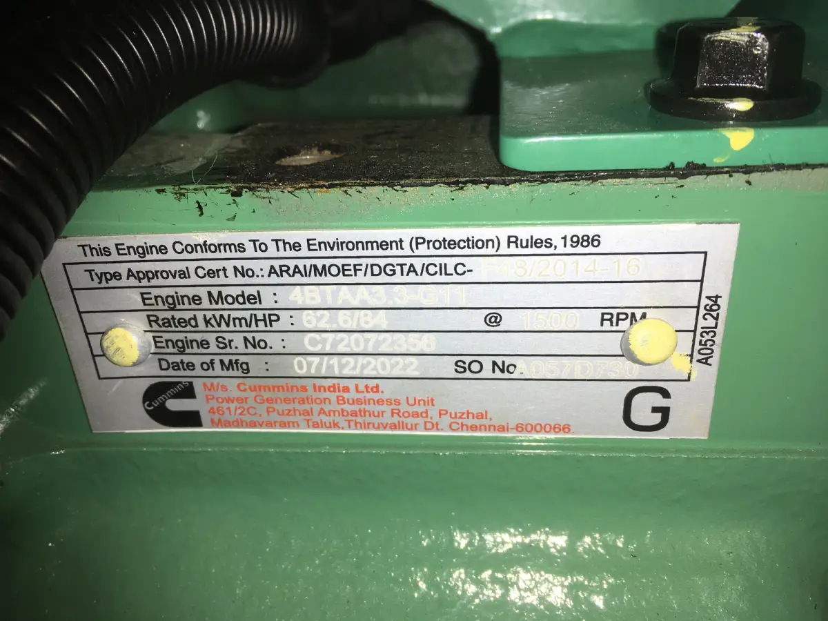 CUMMINS 4BTAA3.3-G11 GENERATOR 50KVA NEW - Picture 7