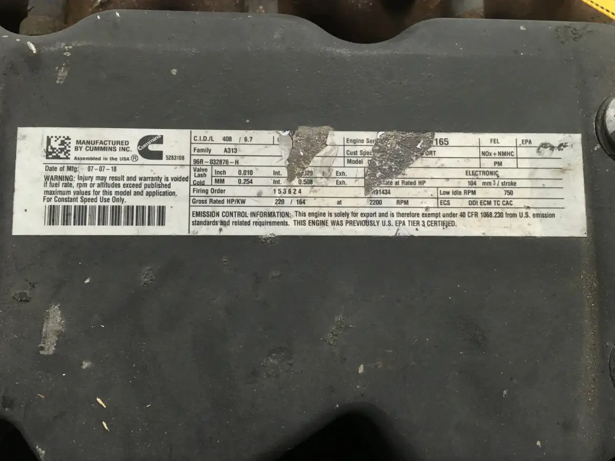 CUMMINS QSB6.7 COMMONRAIL Б/У - Фото 6