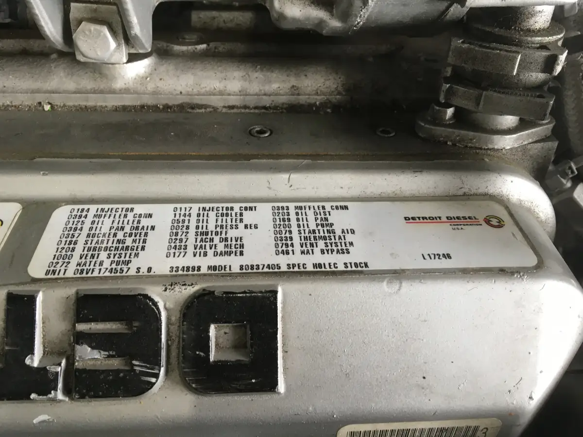 GÉNÉRATEUR DETROIT DIESEL 8V92TA 8083-7405 320KVA UTILISÉ - Image 7