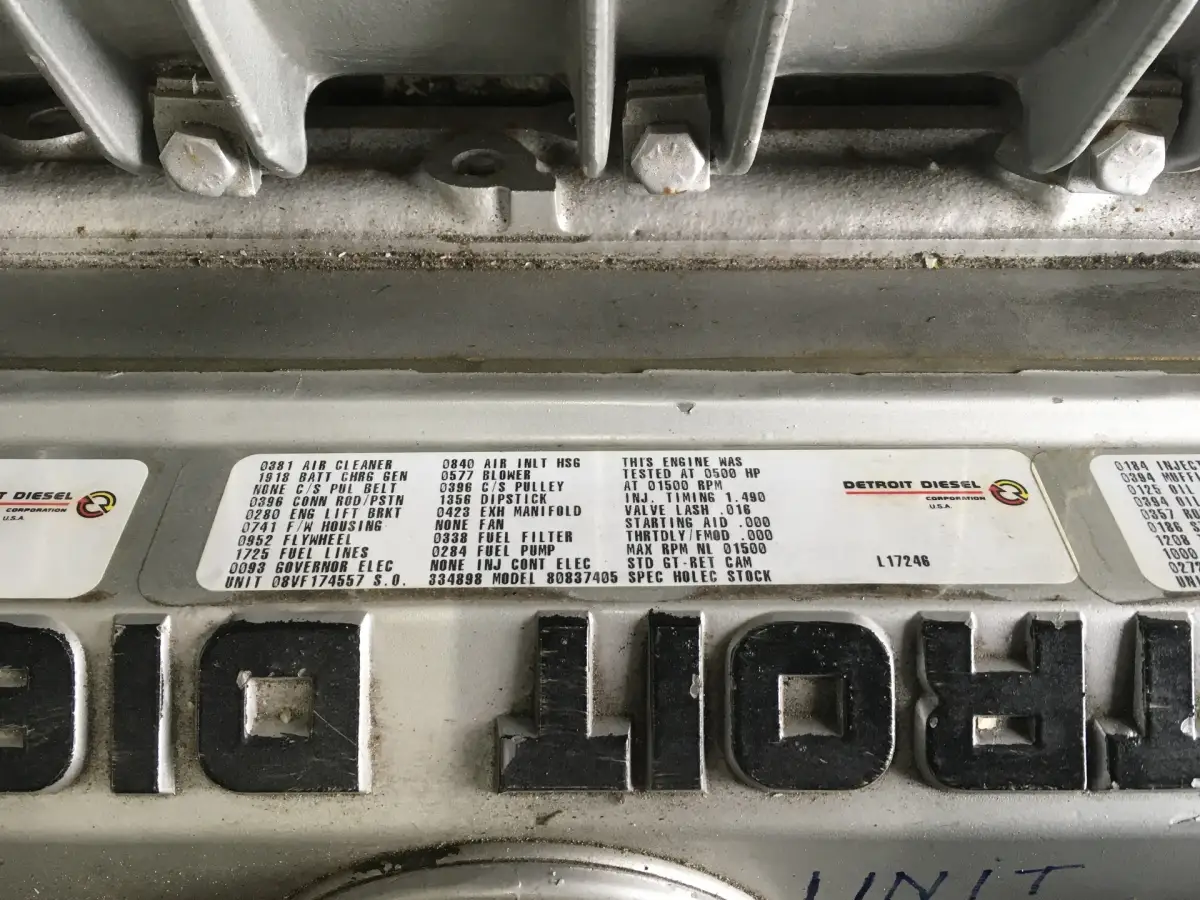 DETROIT DIESEL 8V92TA 8083-7405 GENERATOR 320KVA GEBRAUCHT – Bild 9