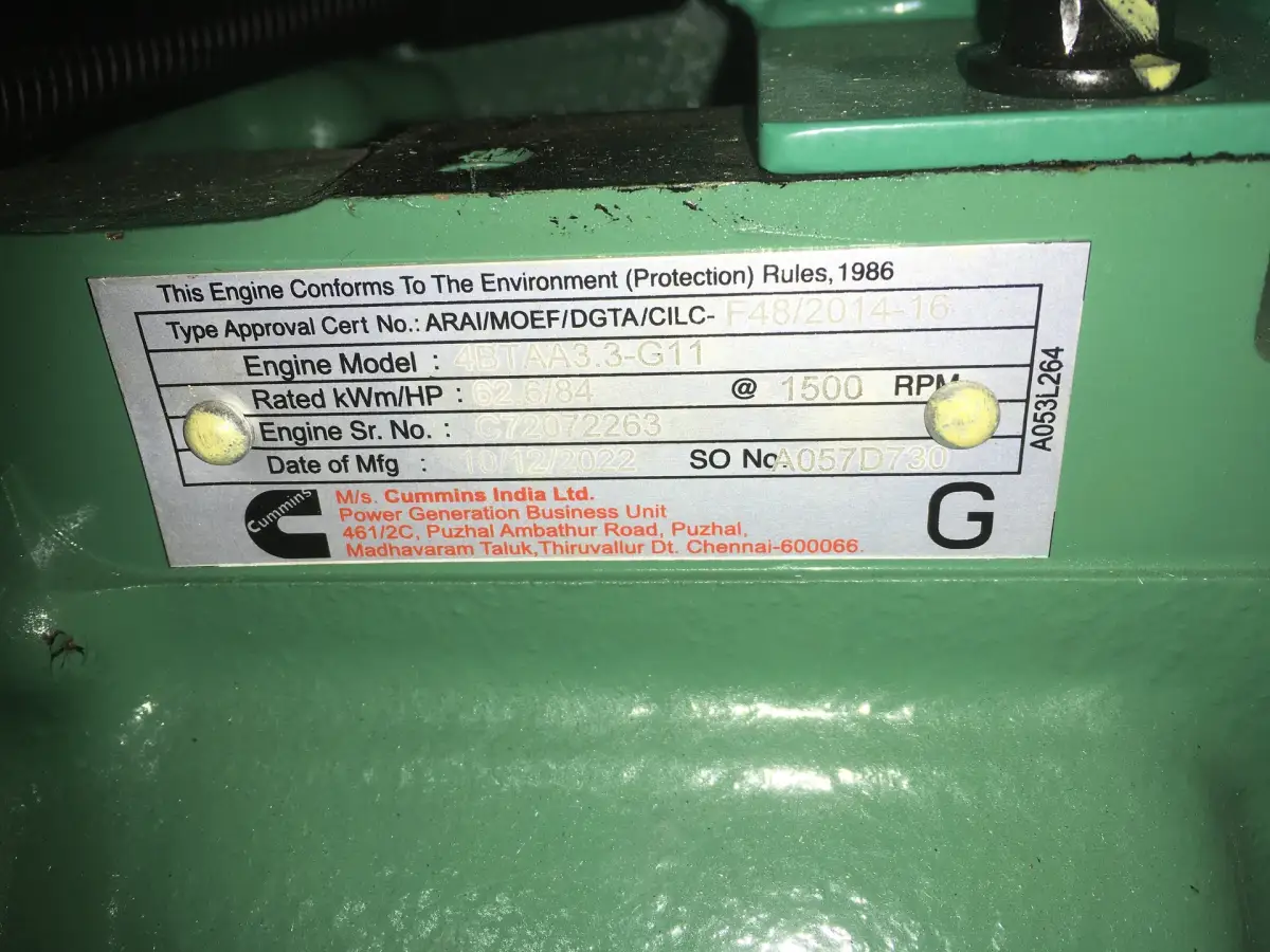 CUMMINS 4BTAA3.3-G11 GENERATOR 50KVA NEU – Bild 6