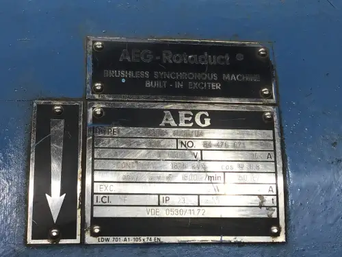 USED MTU 16V396 GENERATOR 1875KVA - Thumb image 11
