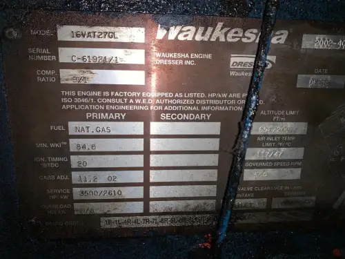 WAUKESHA 16V-AT27GL GEBRAUCHT – Vorschaubild 9