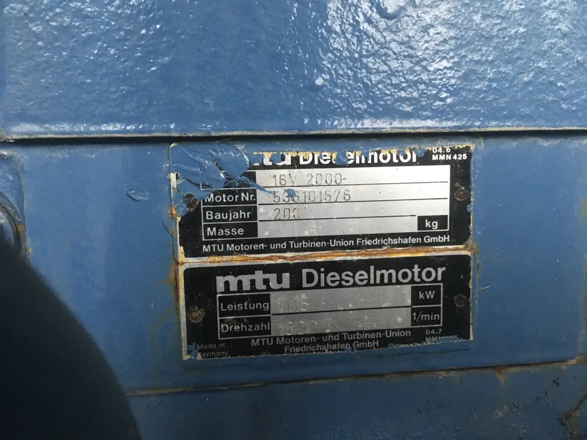 MTU 16V2000 GENERATOR 1250KVA GEBRAUCHT – Bild 7