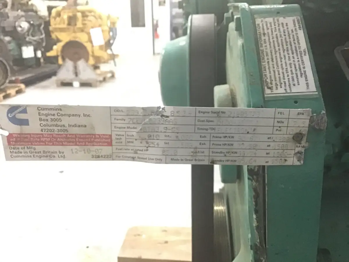 CUMMINS 4BT3.9 CPL 8534 USED - Picture 6