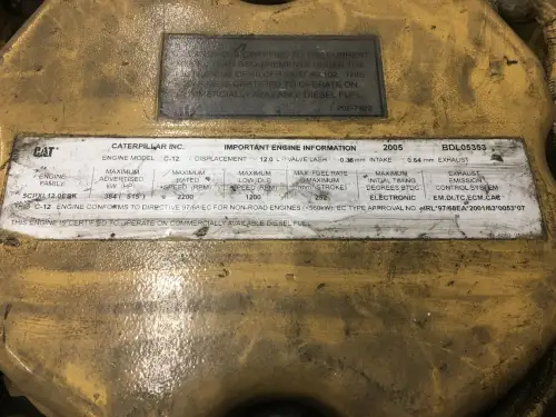 CATERPILLAR C12 BDL-1915394 Б/У - Миниатюра 6