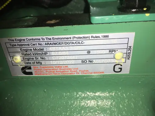 CUMMINS 4BTAA3.3-G11 GENERADOR 50KVA NUEVO - Imagen miniatura 7