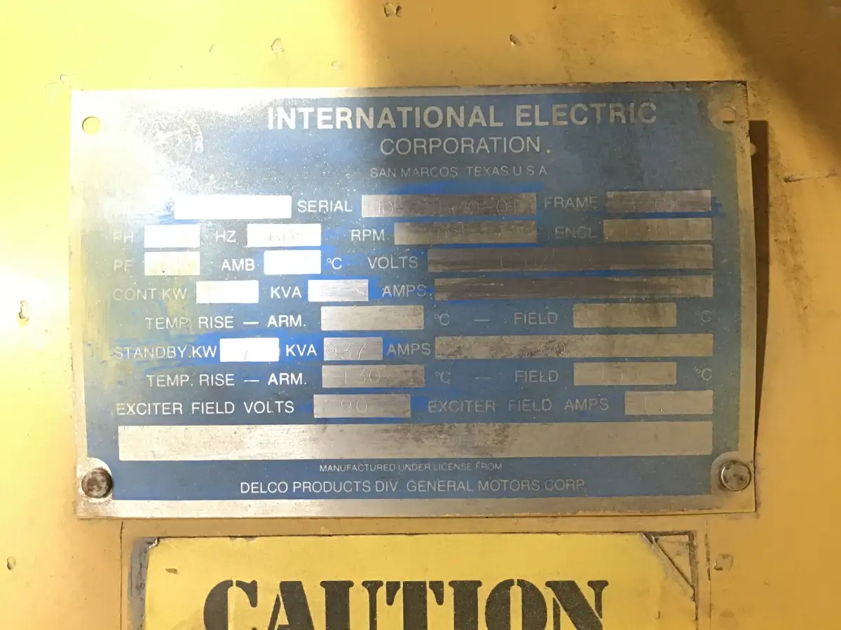 CATERPILLAR 3512 24Z 8N-5806 GENERATOR 850 KVA GEBRUIKT - Afbeelding 7