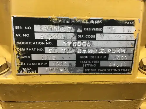 CATERPILLAR 3512 24Z 8N-5806 GENERATOR 850 KVA GEBRAUCHT – Vorschaubild 8