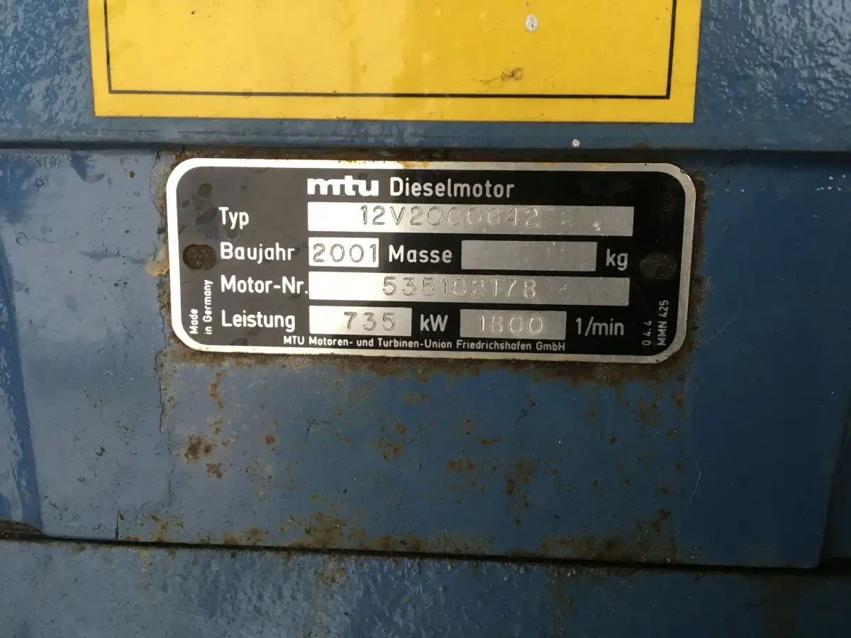 MTU 12V2000G42 GENERATOR 739 KVA GEBRAUCHT – Bild 6