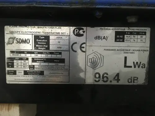 JOHN DEERE 4045TF120 GENERATOR 60 KVA GEBRUIKT - Miniatuur afbeelding 8
