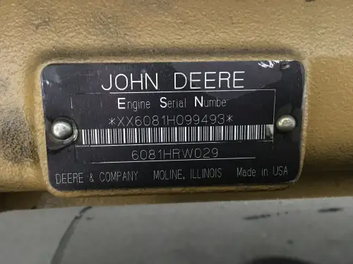 JOHN DEERE 6081HRW029 GEBRUIKT - Miniatuur afbeelding 6